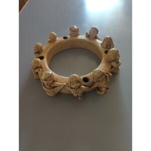Vintage Abbey Press Advent Wreath Candle Holder Children All Over The World